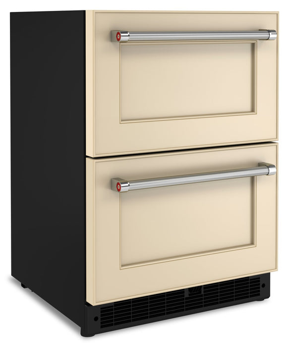 Réfrigérateur-tiroir KitchenAid de 4,3 pi³ et de 24 po sous le comptoir à tiroirs - panneau personnalisable - KUDR204KPA