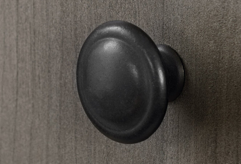 Commode verticale Holt de 33,75 po (L) x 63,5 po (H) à 2 tiroirs avec armoire de rangement pour la chambre à coucher, fabriquée au Canada - gris-brun