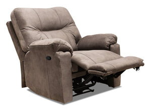 Fauteuil coulissant inclinable Gybson de 38 po fabriqué au Canada en tissu - brun latté