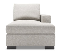 Fauteuil long de gauche Track de la collection Sofa Lab - Luxury Silver