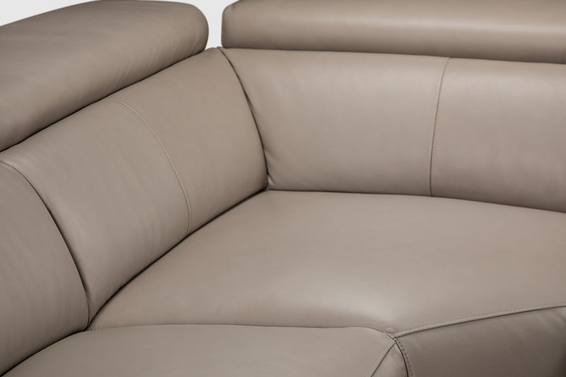Sofa sectionnel à inclinaison électrique Modella 5 pièces - taupe 