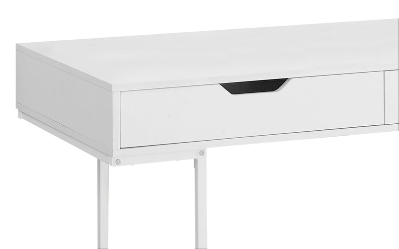Bureau Butler de 47,25 po à 2 tiroirs - blanc