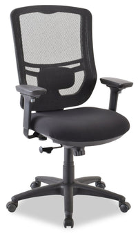 Chaise de bureau Dante de Tempur-Pedic de 26,4 po - noire avec dossier à mailles
