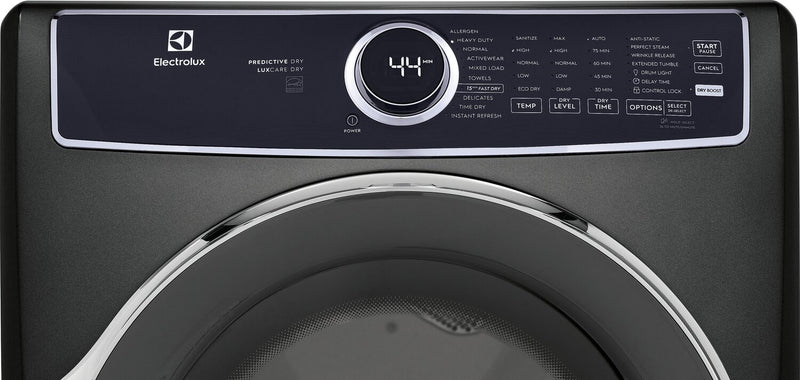 Sécheuse électrique Electrolux de 8 pi³ avec vapeur - titane - superposable - ELFE753CAT