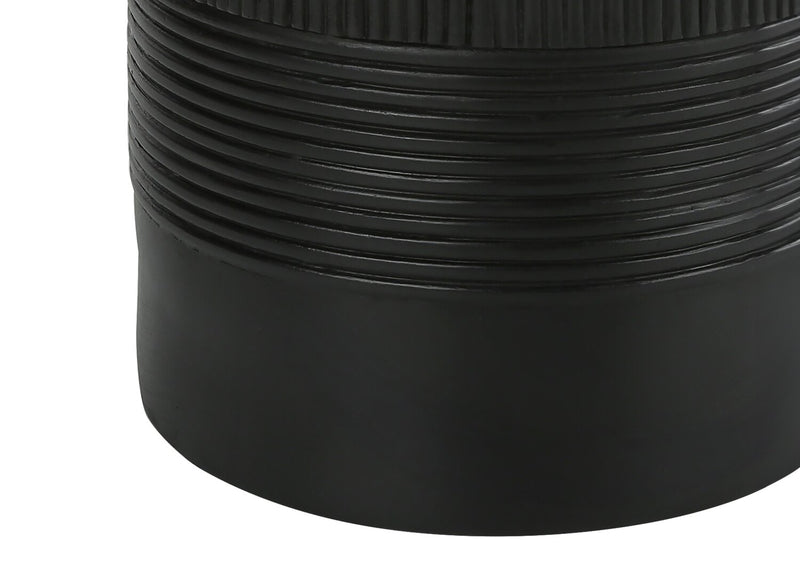 Lampe de table texturée de 24 po noire et dorée