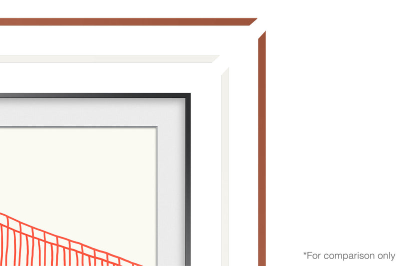 Cadre personnalisable pour téléviseur « The Frame » de 32 po de Samsung - blanc