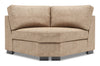 Fauteuil courbé en coin Track de la collection Sofa Lab - Luxury Taupe