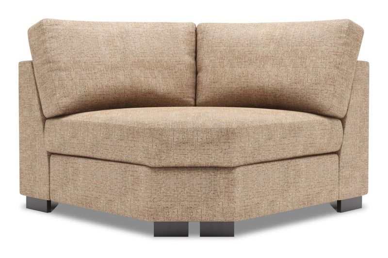 Fauteuil courbé en coin Track de la collection Sofa Lab - Luxury Taupe