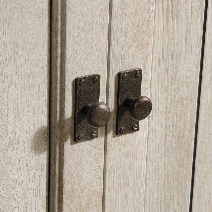 Armoire de rangement décorative Costa de 31,3 po - marron blanchi