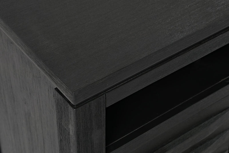 Meuble audio-vidéo mural Bronx 4 pièces de 104 po avec rangement et système de gestion des câbles pour téléviseurs jusqu’à 65 po - anthracite