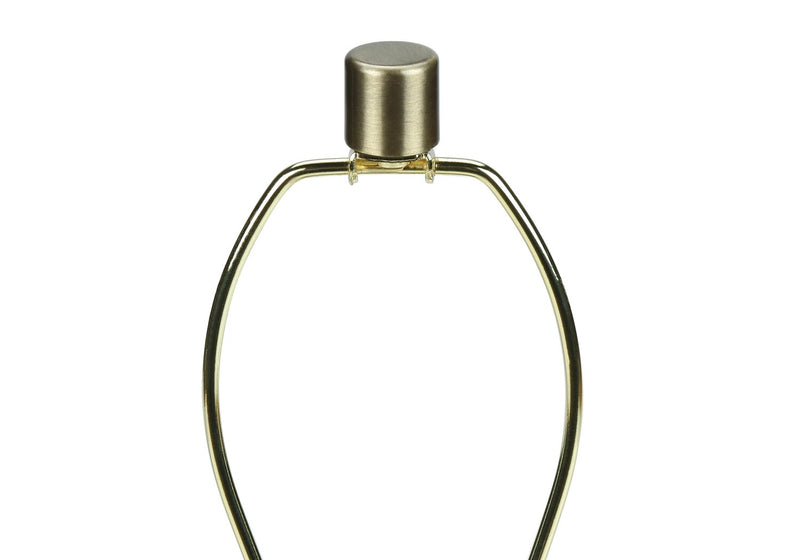 Lampe de table de 27 po en céramique grise avec abat-jour beige