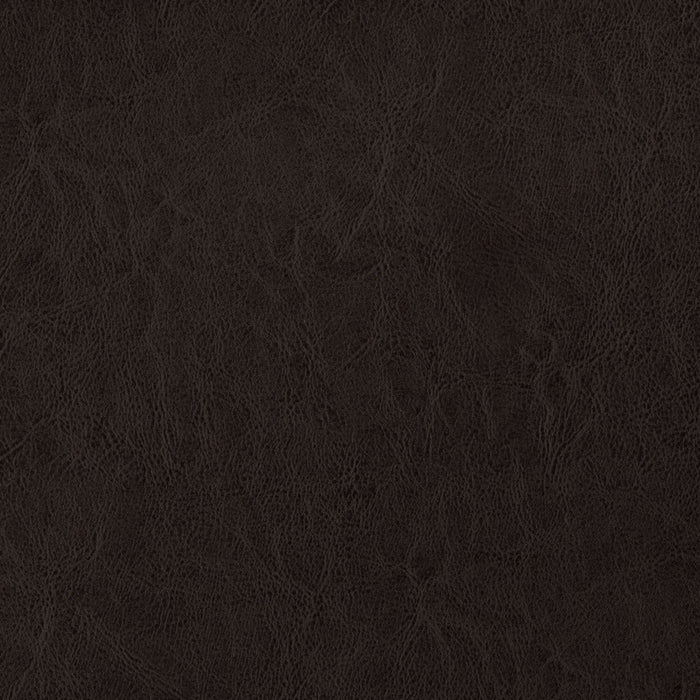 Tête de lit rembourrée Estel en tissu de cuir végétalien brun avec capitonnage à boutons - format lit double