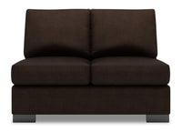 Causeuse sans accoudoirs Track de la collection Sofa Lab - Luxury Chocolate