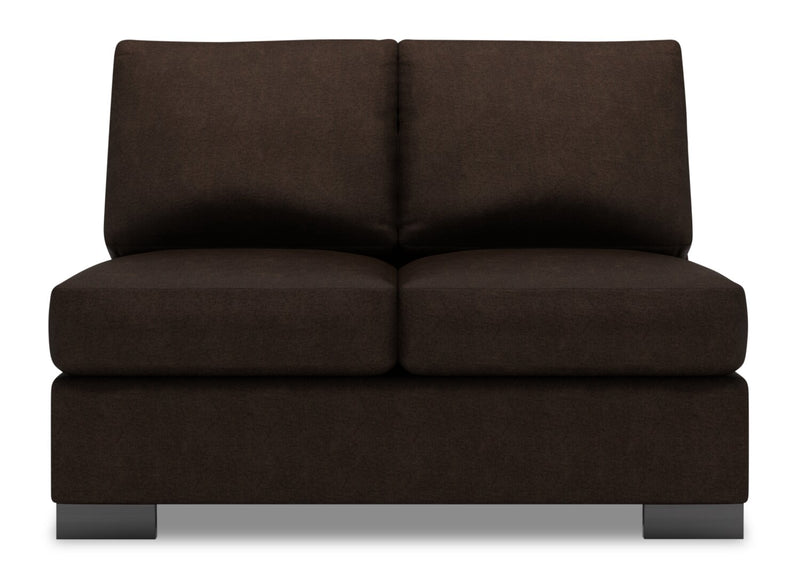 Causeuse sans accoudoirs Track de la collection Sofa Lab - Luxury Chocolate