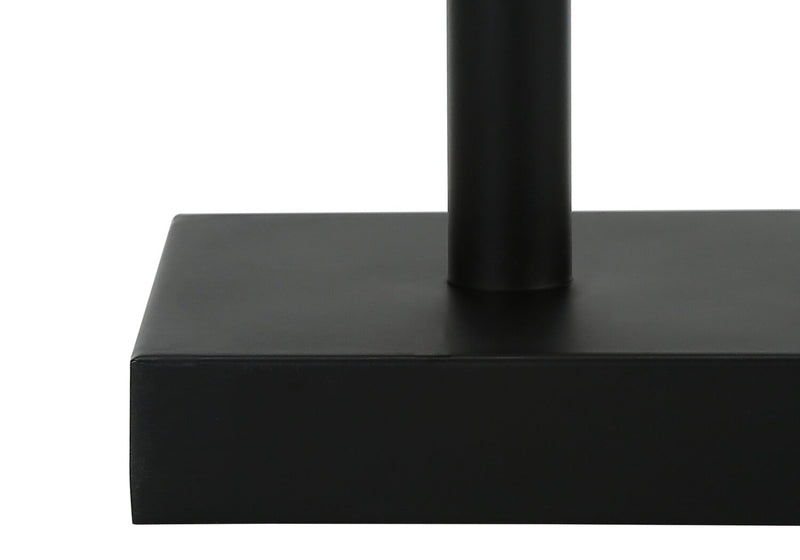 Ensemble 2 lampes de table de 17 po en métal noir avec recharge USB