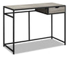 Bureau Everly de 42,25 po avec tiroir - taupe