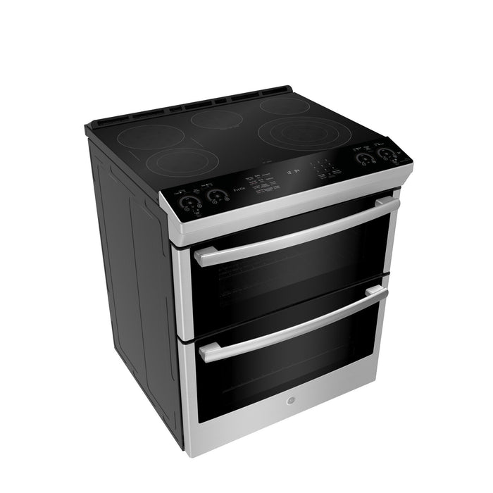 Cuisinière intelligente électrique Profile de 6,8 pi³ avec convection européenne véritable - acier inoxydable résistant aux traces de doigts - PCS980YMFS