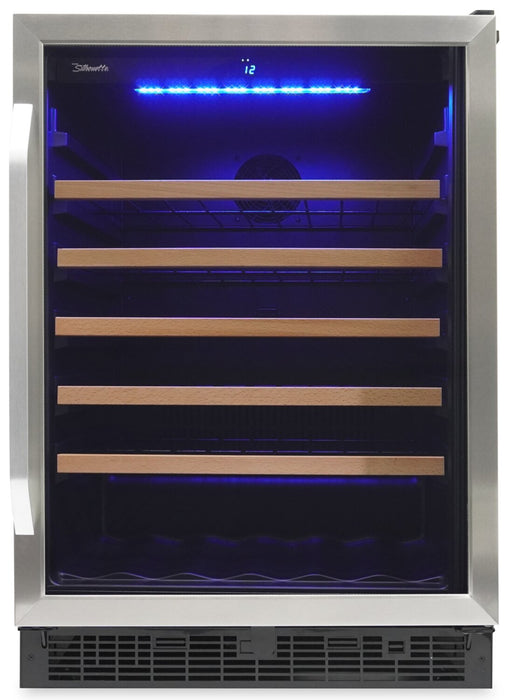 Refroidisseur à vin Stilton de Silhouette de 5,7 pi³ et de 23,8 po à 1 porte - acier inoxydable - SWC057D1BSS