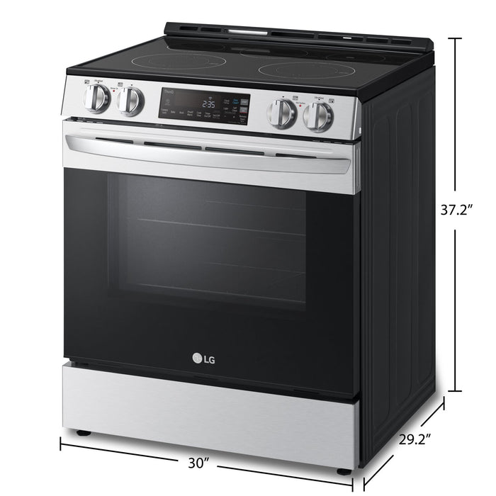 Cuisinière intelligente électrique LG de 6,3 pi³ avec EasyCleanMD - acier inoxydable Smudge-ProofMD - LSEL6331F