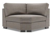 Fauteuil courbé en coin Track de la collection Sofa Lab - Luna Smoke