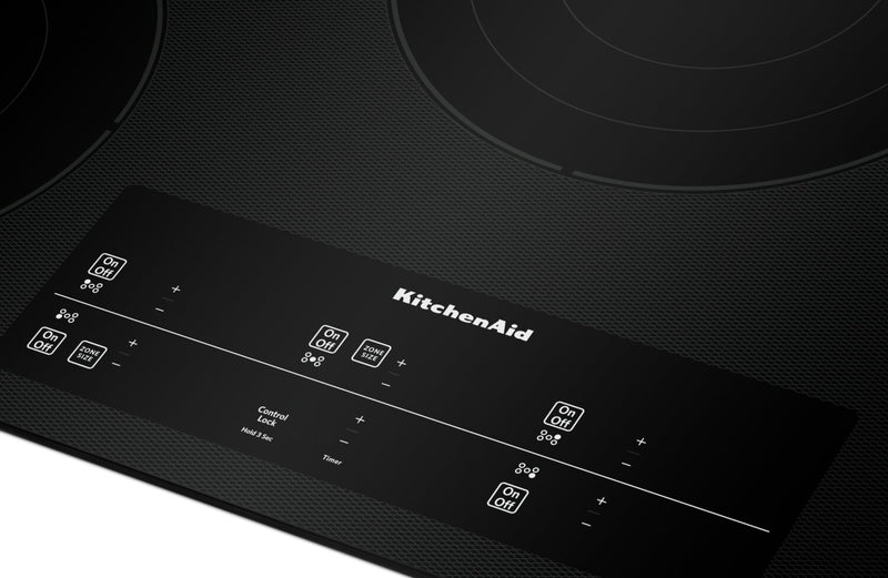 Surface de cuisson électrique KitchenAid de 36 po à 5 éléments - noire - KCES956KBL