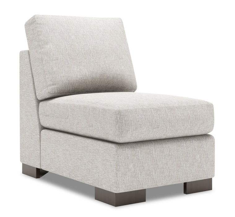 Fauteuil sans accoudoirs Track de la collection Sofa Lab - Luxury Silver