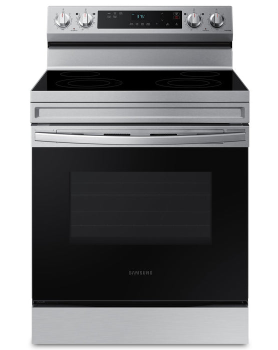 Cuisinière intelligente électrique amovible Samsung de 6,3 pi³ avec nettoyage à la vapeur - acier inoxydable - NE63A6111SS/AC
