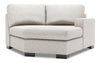 Fauteuil Cuddler de droite Track de la collection Sofa Lab - Luxury Silver