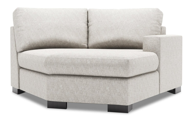 Fauteuil Cuddler de droite Track de la collection Sofa Lab - Luxury Silver