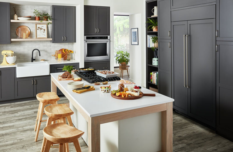 Réfrigérateur KitchenAid de 30 pi³ et de 48 po à compartiments juxtaposés - panneau personnalisable - KBSN708MPA