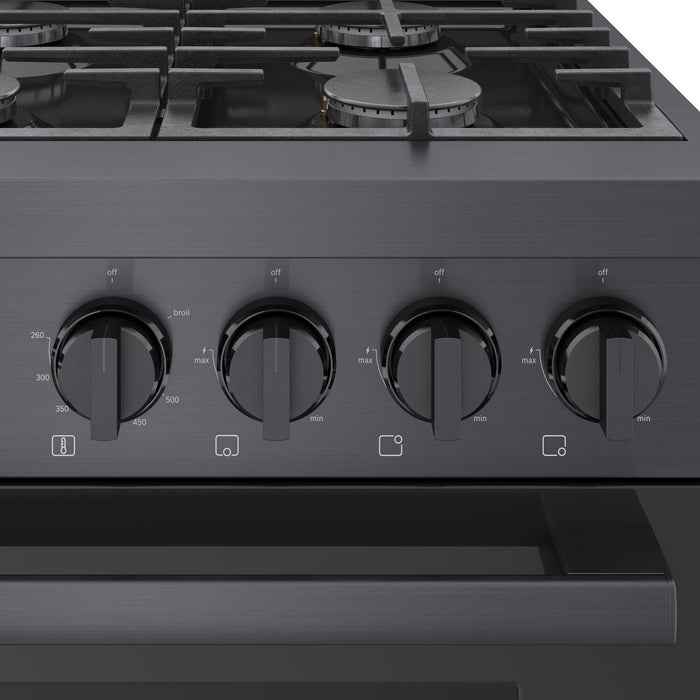 Cuisinière à gaz amovible Bosch de série 800 de 3,4 pi3 de style industriel - HGS8645UC