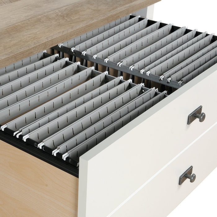 Classeur Joana de 32,44 po - blanc doux