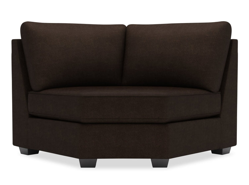 Fauteuil courbé en coin Roll de la collection Sofa Lab - Luxury Chocolate