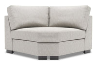  Fauteuil courbé en coin Track de la collection Sofa Lab - Luxury Silver 