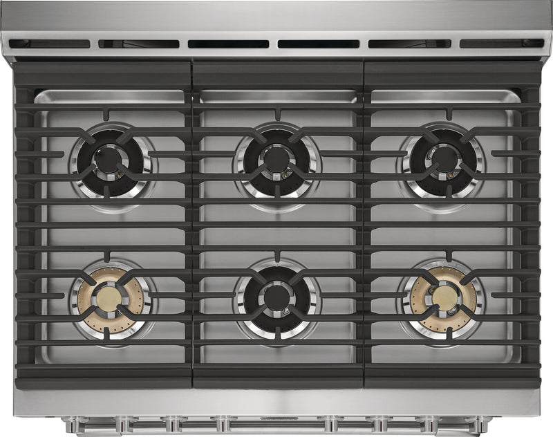 Cuisinière à gaz Frigidaire Professional de 4,4 pi³ à convection véritable avec surface de cuisson à 6 brûleurs - acier inoxydable Smudge-ProofMD - PCFG3670AF
