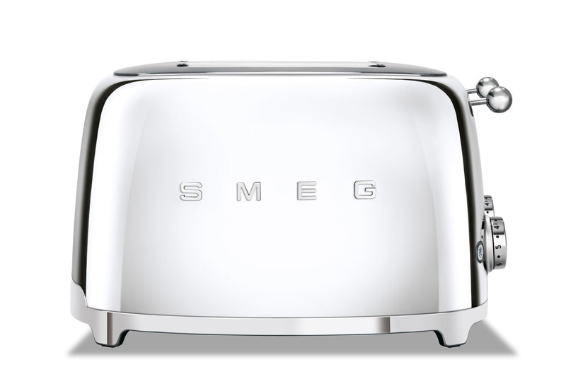 Grille-pain Smeg à fentes longues pour 4 tranches - TSF03SSUS