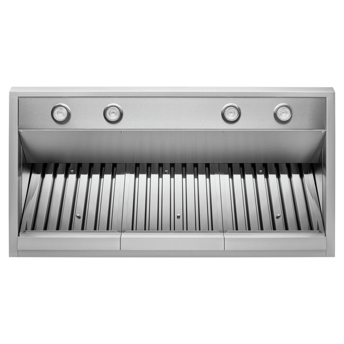 Hotte de cuisinière murale à pavillon KitchenAid de 48 po de style commercial - KVWC908KSS