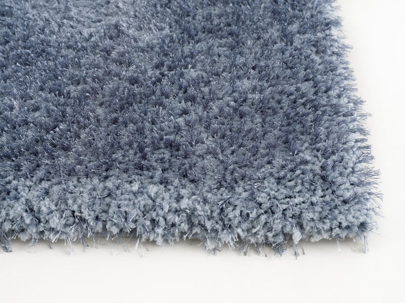 Carpette à poil long Lawson bleue - 7 pi 9 po x 9 pi 5 po