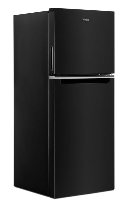 Réfrigérateur Whirlpool de 11,6 pi³ et de 24 po à congélateur supérieur - noir - WRT112CZJB