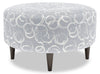 Pouf personnalisable The Curve de Sofa Lab de 31 po fabriqué au Canada en tissu - Alloy multicolore