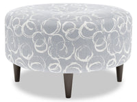 Pouf The Curve de Sofa Lab de 31 po fabriqué au Canada en tissu - Alloy multicolore