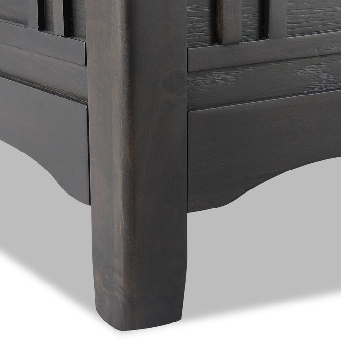 Ensemble de salle à manger Dena 5 pièces de hauteur comptoir avec table ronde, rallonge de 42 po à 60 po (L) et chaises - gris