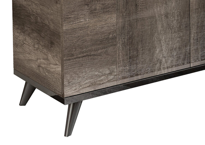 Desserte de salle à manger Gino avec rangement - fabriquée en Italie, moderne, 65 po (L) - brune