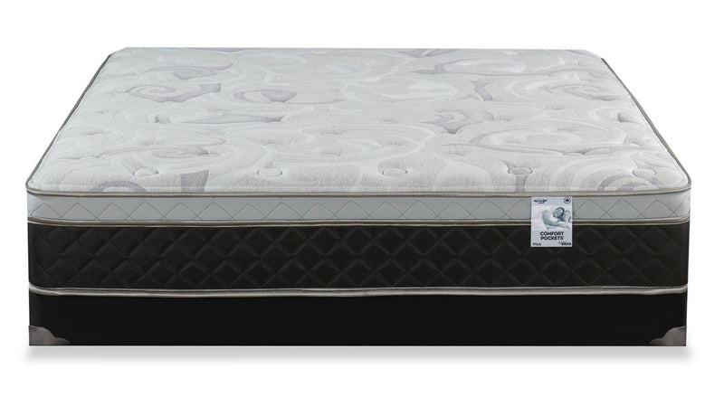 Ensemble matelas à Euro-plateau à profil bas Pisa II de Springwall pour lit double