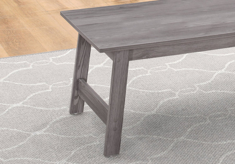 Ensemble 3 tables modernes Jacey de 36 po (table à café et 2 tables de bout) - gris 
