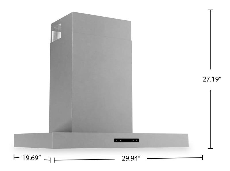 Hotte de cuisinière murale en forme de T Thor Kitchen de 30 po - ARH30T