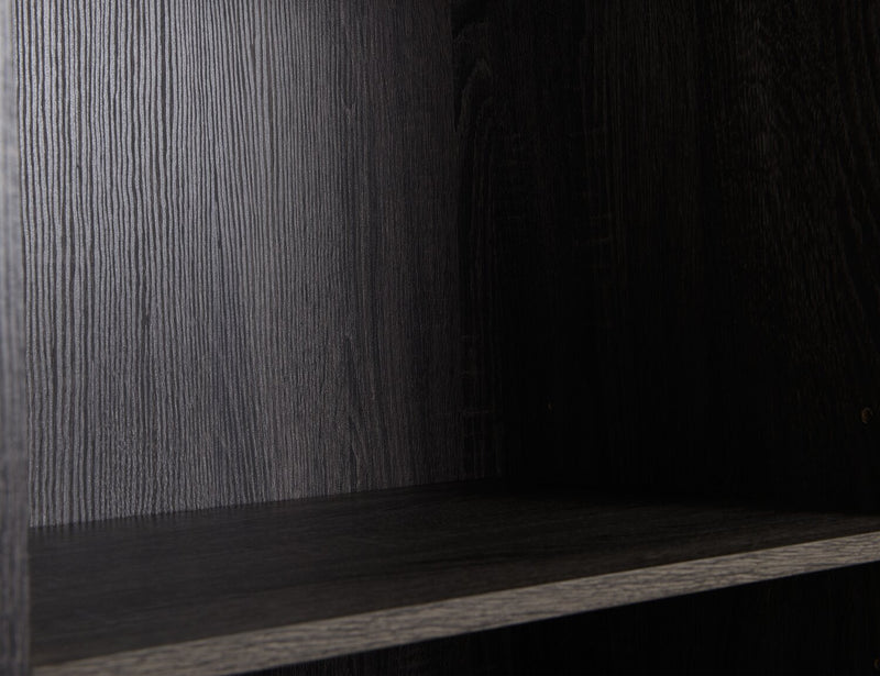 Meuble audio-vidéo moderne Antoni 3 pièces de 102 po avec foyer électrique et rangement pour téléviseurs jusqu’à 70 po - gris