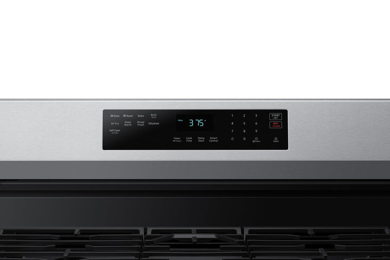Cuisinière intelligente à gaz amovible Samsung de 6 pi³ avec friture à air - acier inoxydable - NX60A6511SS/AA
