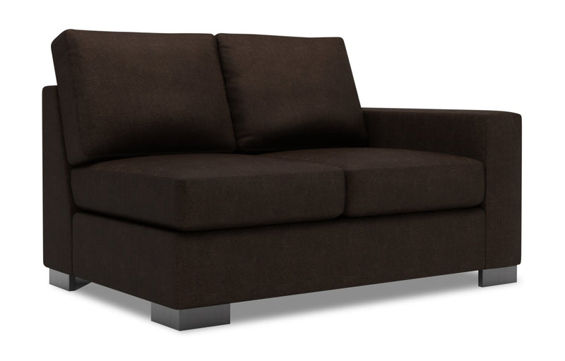 Causeuse de droite Track de la collection Sofa Lab - Luxury Chocolate
