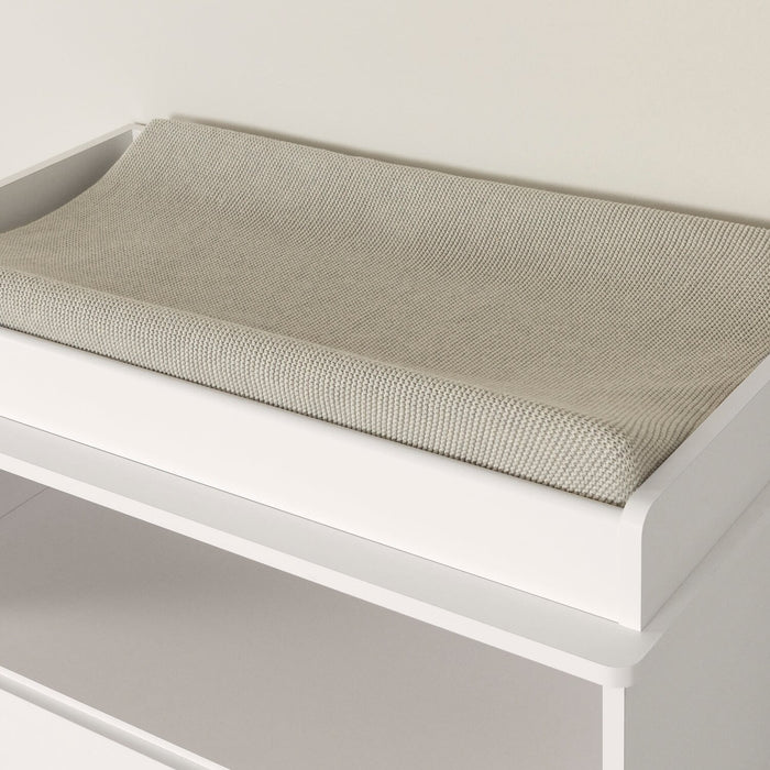 Table à langer Ivy pour bébé avec tiroirs de rangement - blanche